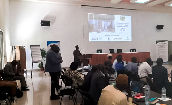 Participants lors d'atelier de restitution de la clôture du Projet REDISSE